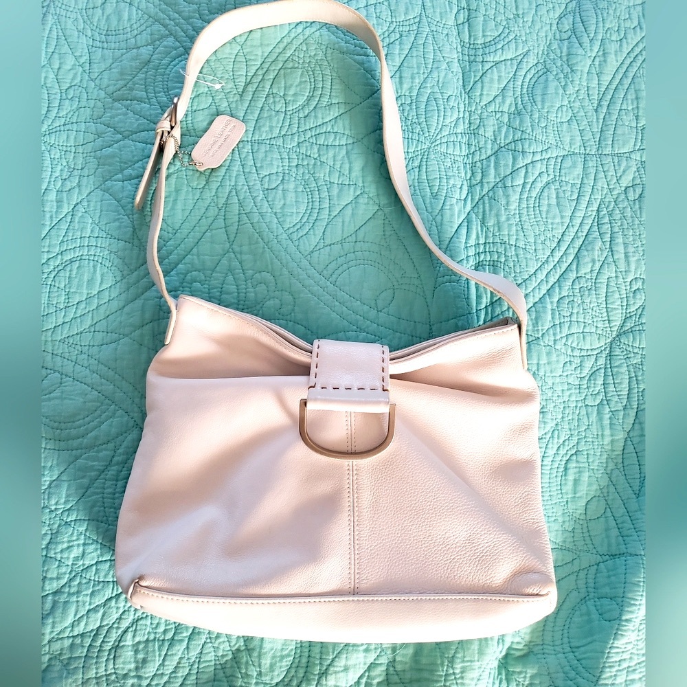 White Leather Shoulder Bag